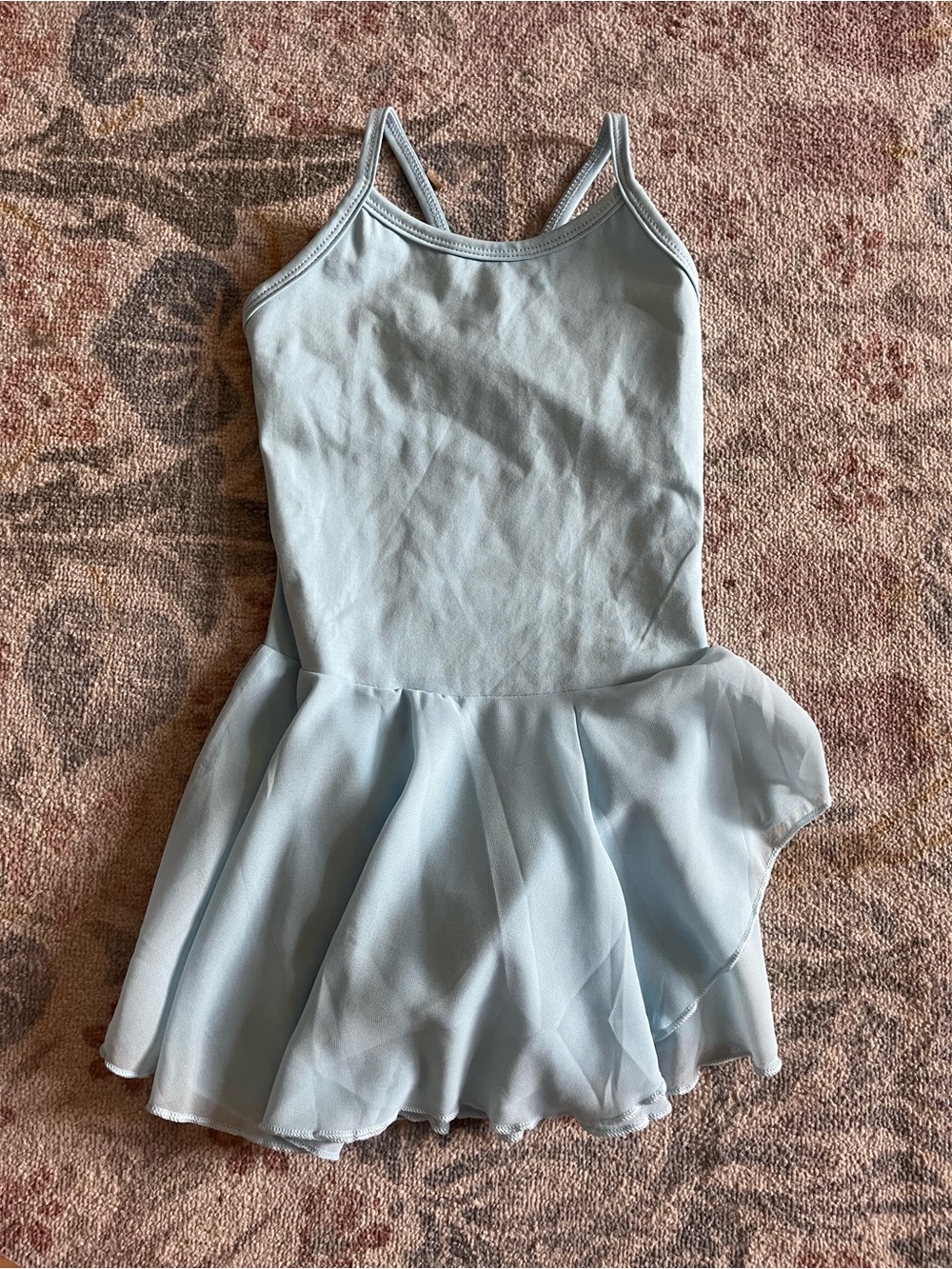 Light Blue Dance Leotard with Skirt